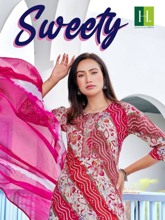 Hirwa Sweety Rayon Designer Readymade Suits Catalog